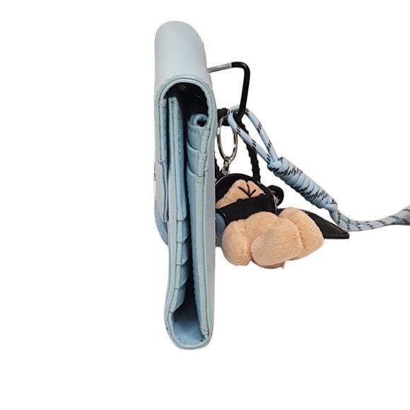 Tory Burch Robinson Envelope Wristlet- Wallet- Clutch Bag- Blue - Picture 5 of 8